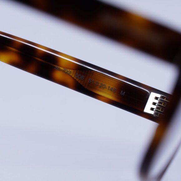 Saint Laurent SL722 006 Eyeglasses Havana 51mm Square Frame - Picture 5 of 10